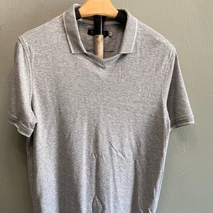 Banana Republic Light Gray Polo Shirt